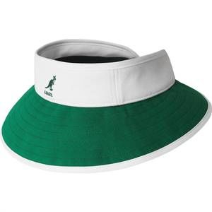 NEW KANGOL women's golf sun visor in white/green
